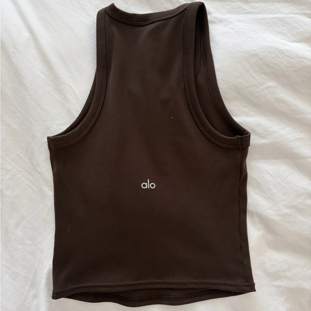 Alo Goddess Ribbed To-Go Tank - Picture 2 of 2